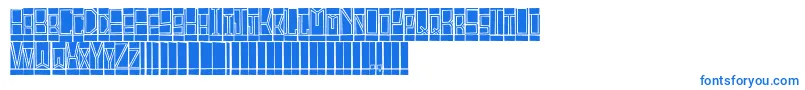 BlocktitlingStandard-Schriftart – Blaue Schriften
