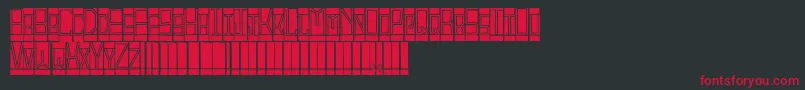 BlocktitlingStandard Font – Red Fonts on Black Background