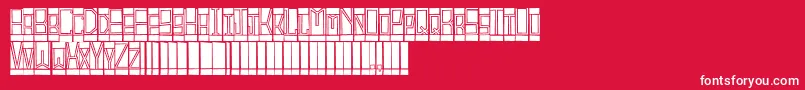 BlocktitlingStandard Font – White Fonts on Red Background