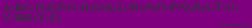 Grandjeanpw Font – Black Fonts on Purple Background