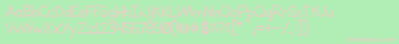 ToonyLoons Font – Pink Fonts on Green Background