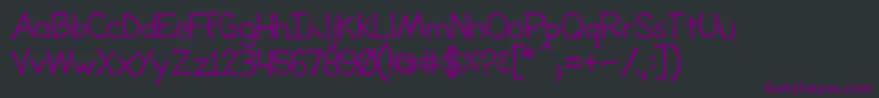 Шрифт ToonyLoons – фиолетовые шрифты на чёрном фоне
