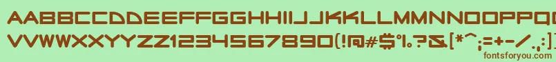 Radiostars Font – Brown Fonts on Green Background