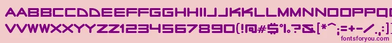 Radiostars Font – Purple Fonts on Pink Background