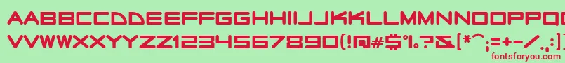 Radiostars Font – Red Fonts on Green Background