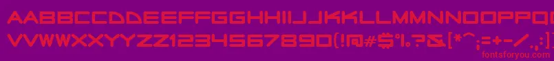 Radiostars Font – Red Fonts on Purple Background
