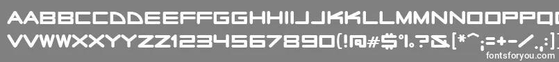 Radiostars Font – White Fonts on Gray Background