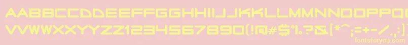 Radiostars Font – Yellow Fonts on Pink Background