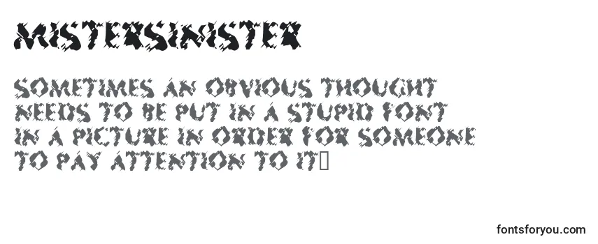 MisterSinister Font