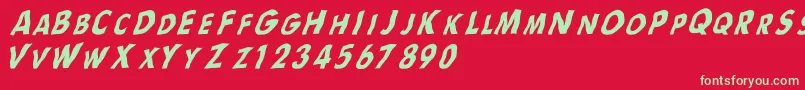 フォントFlag – 赤い背景に緑の文字