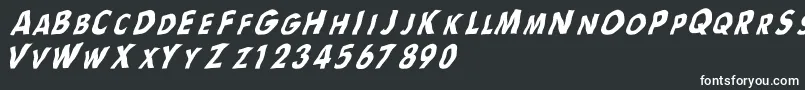 フォントFlag – 黒い背景に白い文字