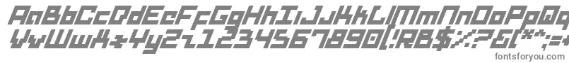 Dridsi-fontti – harmaat kirjasimet valkoisella taustalla