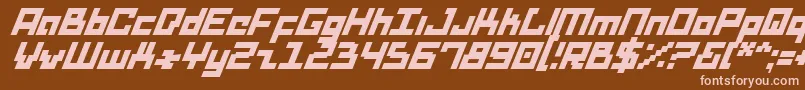 Dridsi Font – Pink Fonts on Brown Background