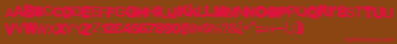Malgecito Font – Red Fonts on Brown Background