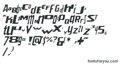  VenerealStrobeEffectItalic font