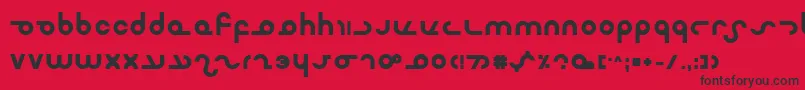 MasterdomBold Font – Black Fonts on Red Background