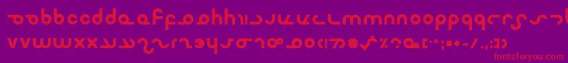 MasterdomBold Font – Red Fonts on Purple Background