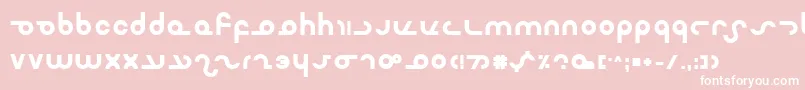 MasterdomBold Font – White Fonts on Pink Background