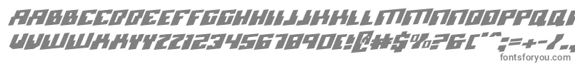 MicronianRotalic-Schriftart – Graue Schriften auf weißem Hintergrund