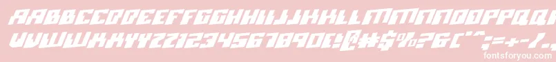 MicronianRotalic Font – White Fonts on Pink Background