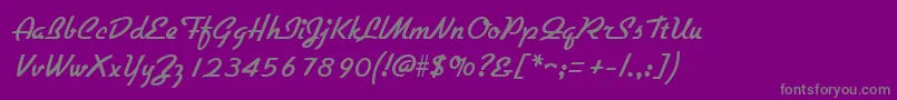 More about GallanteRegular Font GallanteRegular Font – Gray Fonts on Purple Background