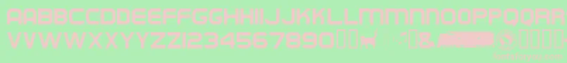 Empirebuilder Font – Pink Fonts on Green Background