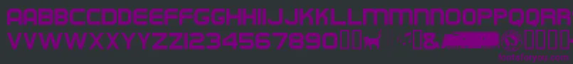 Empirebuilder Font – Purple Fonts on Black Background