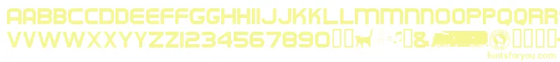 Шрифт Empirebuilder – жёлтые шрифты