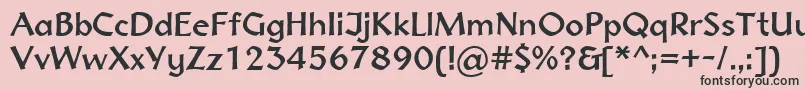 Normadica43Db Font – Black Fonts on Pink Background