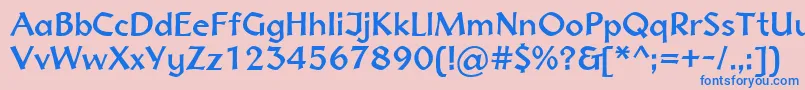 Normadica43Db Font – Blue Fonts on Pink Background