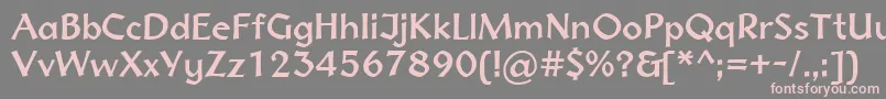 Normadica43Db Font – Pink Fonts on Gray Background