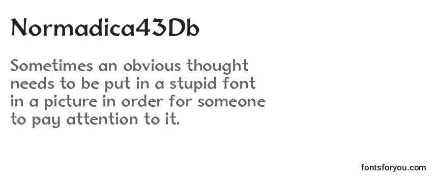 Normadica43Db Font