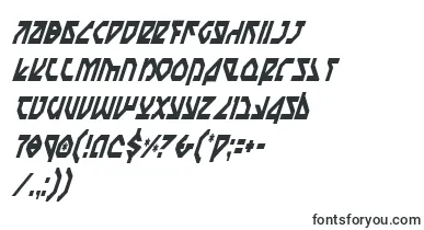  NostromoCondensedItalic font