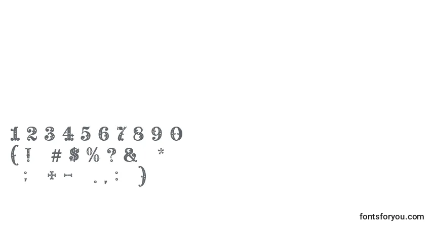 Schriftart BaroccoFloralInitial – Alphabet, Zahlen, spezielle Symbole