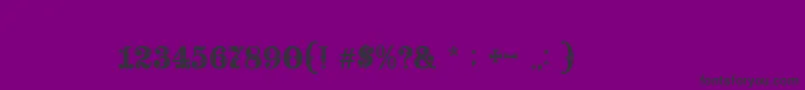 Шрифт BaroccoFloralInitial – чёрные шрифты на фиолетовом фоне