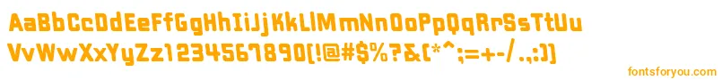fuente PfhipsterReverse – Fuentes Naranjas Sobre Fondo Blanco