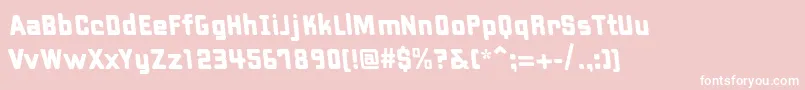 PfhipsterReverse Font – White Fonts on Pink Background