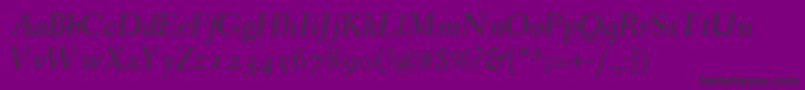 fuente FanwoodItalicWebfont – Fuentes Negras Sobre Fondo Morado