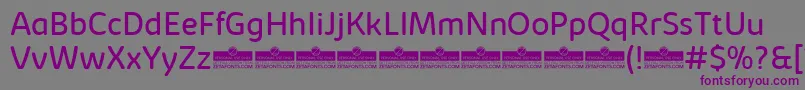 KabrioSoftBookTrial Font – Purple Fonts on Gray Background