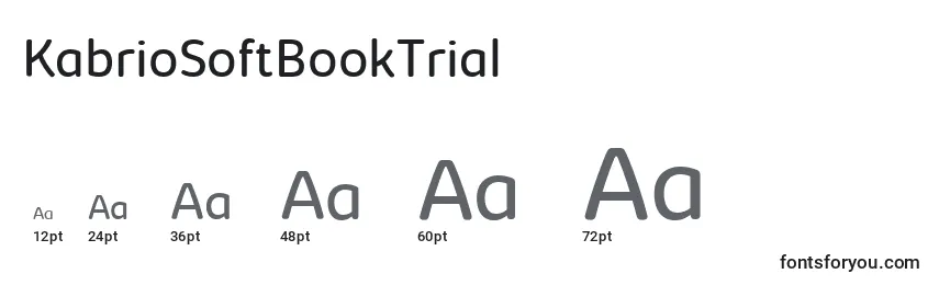 Размеры шрифта KabrioSoftBookTrial