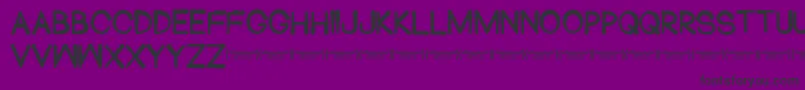 フォントBlackhead – 紫の背景に黒い文字