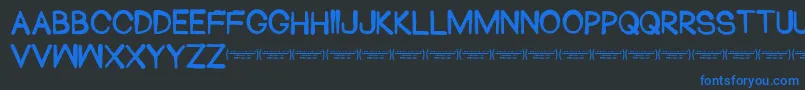 Blackhead Font – Blue Fonts on Black Background