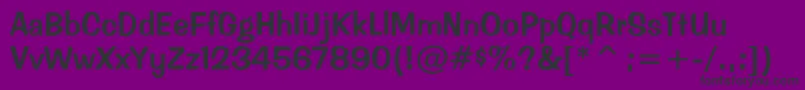 Miu Font – Black Fonts on Purple Background