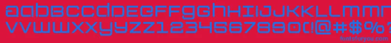 Colonymarinessemibold Font – Blue Fonts on Red Background