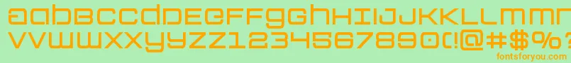 Colonymarinessemibold Font – Orange Fonts on Green Background