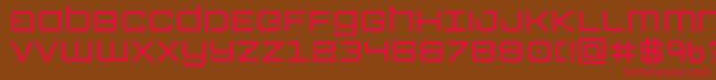 Colonymarinessemibold Font – Red Fonts on Brown Background