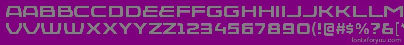 InjekutargBold Font – Gray Fonts on Purple Background