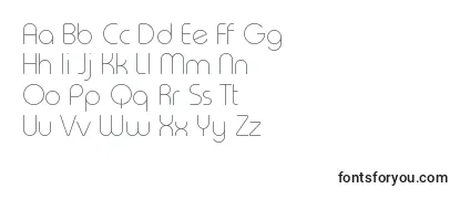 TypoRoundThinDemo-fontti