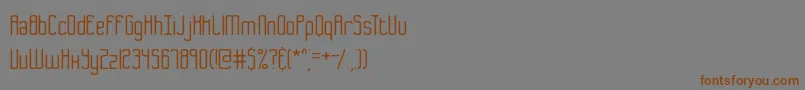 B2sq Font – Brown Fonts on Gray Background