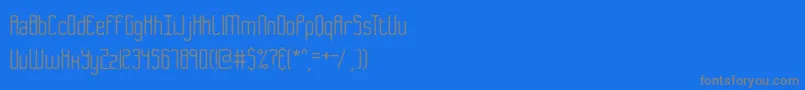 Шрифт B2sq – серые шрифты на синем фоне